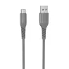 Câble USB/Micro-USB mâle/mâle avec cordon en nylon + kevlar 400D - 2m
