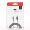 Câble USB/Micro-USB mâle/mâle avec cordon en nylon + kevlar 400D - 2m