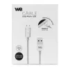 Câble USB/micro USB magnétique argent - nylon tressé - 1m