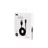 Câble USB/micro USB plat 1m noir - reversible