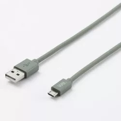 Câble USB/micro USB en silicone - 2m - vert kaki