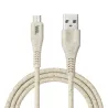 Câble micro USB/USB A bisourcé avec 30% de matières recyclées - 1m - Packaging écoconçu