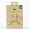 Câble micro USB/USB A bisourcé avec 30% de matières recyclées - 1m - Packaging écoconçu
