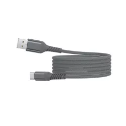 Câble USB/USB-C 3.2 gen 1 mâle/mâle avec cordon en nylon + kevlar 400D - 1m