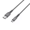 Câble USB/USB-C 3.2 gen 1 mâle/mâle avec cordon en nylon + kevlar 400D - 1m