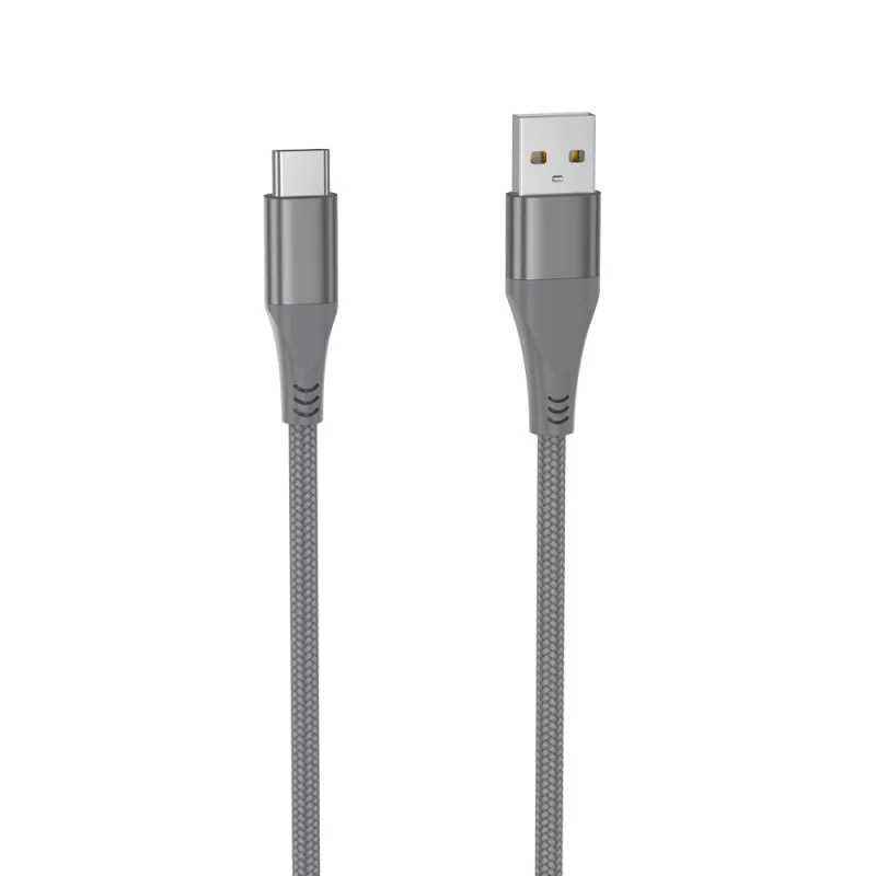 Câble USB/USB-C 3.2 gen 1 mâle/mâle avec cordon en nylon + kevlar 400D - 2m
