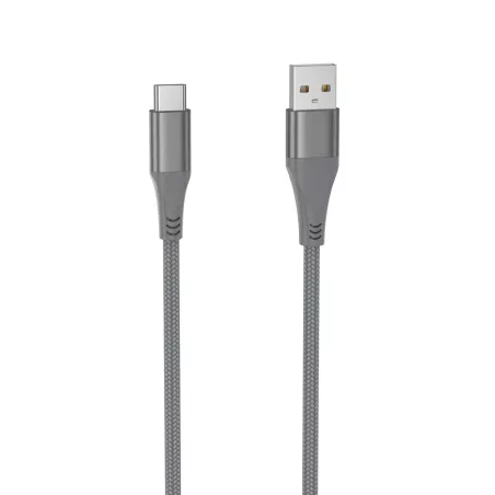 Câble USB/USB-C 3.2 gen 1 mâle/mâle avec cordon en nylon + kevlar 400D - 2m