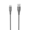 Câble USB/USB-C 3.2 gen 1 mâle/mâle avec cordon en nylon + kevlar 400D - 2m