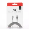 Câble USB/USB-C 3.2 gen 1 mâle/mâle avec cordon en nylon + kevlar 400D - 2m