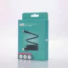 Câble USB/USB-C magnétique, USB2,0 - 20V/3A 60W, 1mètre Noir