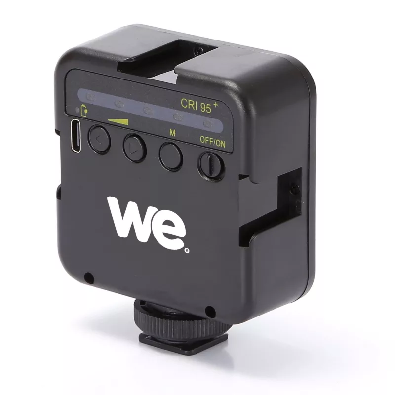 Lampe LED Vlogging rechargeable puissance 6W, luminosité reglable batterie 2200mah pr video et photo sabot de fixation griffe…