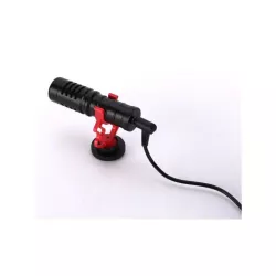 Microphone moumoute WE Vlog bonnette anti-vent compt tel, tablette, pc, caméra fixation cold shoe