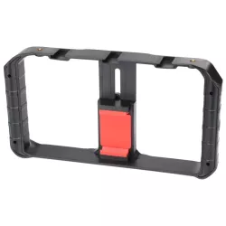 Support/Rig universel pour Vlogging comp av tous les smartphones, stabilisateur, 3 griffes pour acces 5 pas de vis 1/4 cmpt…
