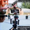 Support/Rig universel pour Vlogging comp av tous les smartphones, stabilisateur, 3 griffes pour acces 5 pas de vis 1/4 cmpt…