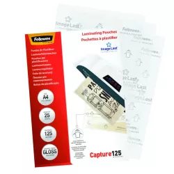 Fellowes pochette de plastification A4 125MIC 25PK 5396301 !