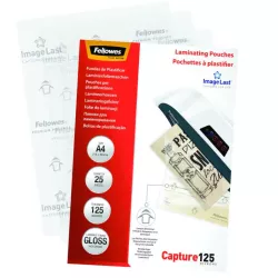 Fellowes pochette de plastification A4 125MIC 25PK 5396301 !