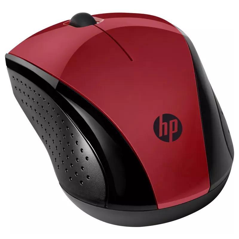 HP 220 Rouge - Souris sans fil Résolution capteur 1300 dpi connexion 2,4 Ghz 3 boutons, autonomie jusqu'à 15 mois en usage…