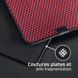 HyperX Pulsefire (L) - Tapis de souris - surpiqûres anti-effilochage, Base antidérapante en caoutchouc et rembourrage…