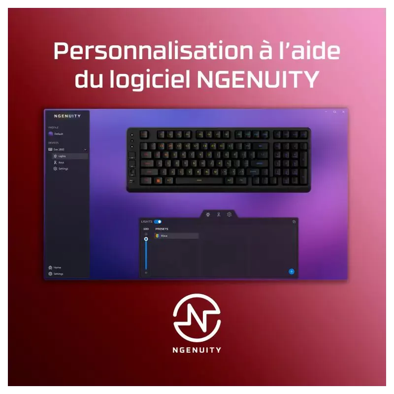 HyperX Eve 1800 - Clavier gaming filaire