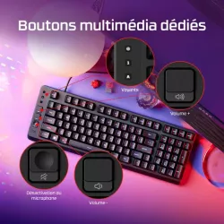 HyperX Eve 1800 - Clavier gaming filaire