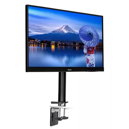 SUPPORT DE BUREAU IIYAMA A PINCES POUR 1 MONITEUR plats jusqu'à 30 Pivot 90° VESA DS1001C-B1