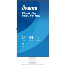 Ecran IIYAMA 24'' Ultra mince Blanc IPS 1920x1080 16:9 120Hz 4ms 350cd/m² HDMI DP USB-HUB (2x 3.2 + 2xC) HPs 2 x 2W 15cm pied…