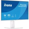 Ecran IIYAMA 24'' Ultra mince Blanc IPS 1920x1080 16:9 120Hz 4ms 350cd/m² HDMI DP USB-HUB (2x 3.2 + 2xC) HPs 2 x 2W 15cm pied…