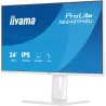 Ecran IIYAMA 24'' Ultra mince Blanc IPS 1920x1080 16:9 120Hz 4ms 350cd/m² HDMI DP USB-HUB (2x 3.2 + 2xC) HPs 2 x 2W 15cm pied…