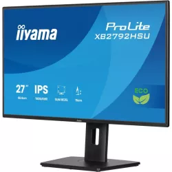 Ecran IIYAMA 27'' Noir IPS LED Ultra mince 16:9 1920x1080 3ms 300 cd/m² 120Hz HDMI Displayport 2xUSB (3.2) HPs TCO 15cm pied…