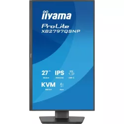 Ecran IIYAMA 27 Noir Ultra mince IPS 16:9 2560x1440 350cd/m² 1ms HDMI DP USB-C Dock USB-C 4xUSB HPs commutateur KVM 15cm pied…