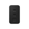 Chargeur adaptateur secteur Ultra Rapide TRIO 65W, 2x Ports USB Type C & 1x USB Type A (sans câble) Coloris Noir Samsung…