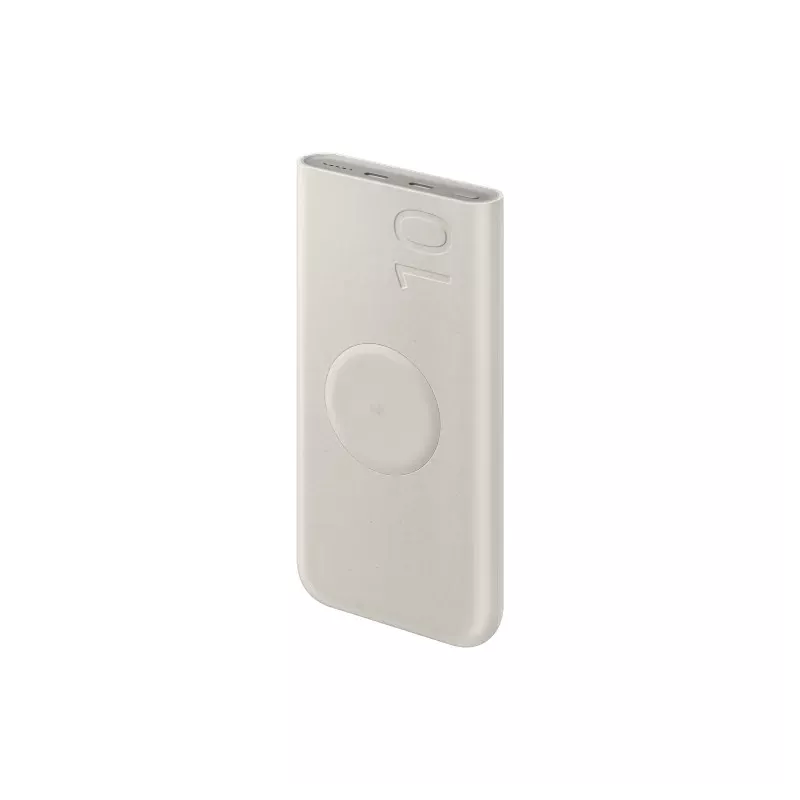 Batterie Externe Sans Fil 25W, 10,000mAh matériaux recyclés Coloris Beige Samsung EB-U2510XUEGEU