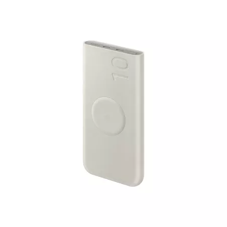 Batterie Externe Sans Fil 25W, 10,000mAh matériaux recyclés Coloris Beige Samsung EB-U2510XUEGEU