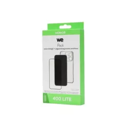 WE PACK verre trempé et coque de protection transparente HONOR 400 LITE