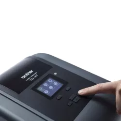 BROTHER Imprimante d'étiquettes 4pouces de production TD4650TNWB 203dpi, 20mm-112mm, 203m/s, USB/USB Host, Ethernet, série…