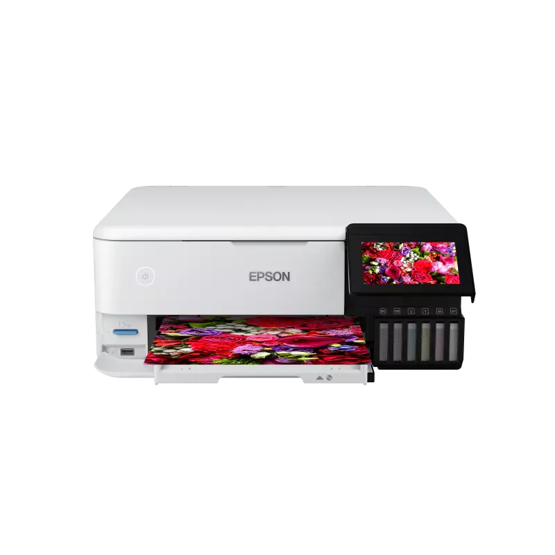 EPSON EcoTank ET-8500 MFP 3en1 Jet d'encre 6 couleurs A4 rechargeable 16ppm/12ppm, R-V, USB, Ethernet, Wifi, Wifi direct, SD…