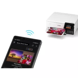 EPSON EcoTank ET-8500 MFP 3en1 Jet d'encre 6 couleurs A4 rechargeable 16ppm/12ppm, R-V, USB, Ethernet, Wifi, Wifi direct, SD…