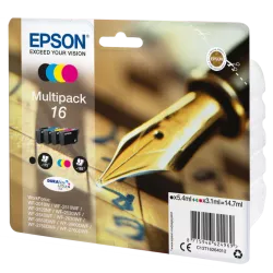 EPSON Cartouche Multipack Stylo à plume 16 Encre N,C,M,J 14,7ml