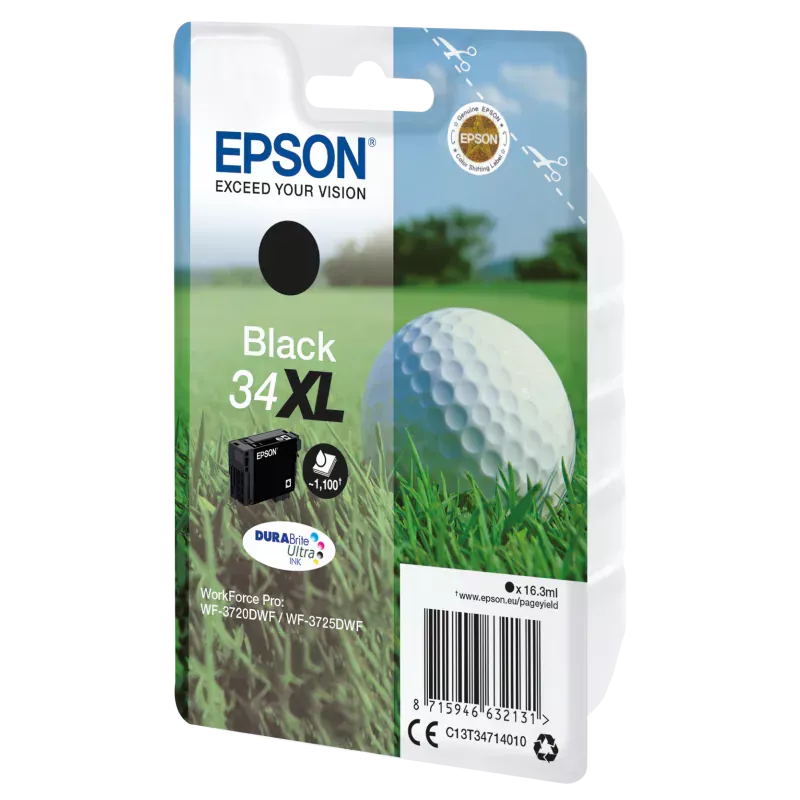 EPSON Cartouche Golf 34XL Encre Durabrite Noir 16,3ml