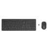 HP 330 Noir - Ensemble combiné clavier et souris sans fil AZERTY - Témoin LED pavé numérique, 1600 dpi, 2.4Ghz