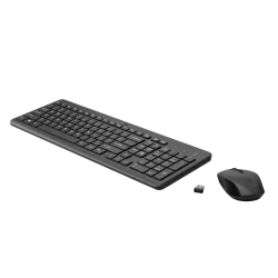 HP 330 Noir - Ensemble combiné clavier et souris sans fil AZERTY - Témoin LED pavé numérique, 1600 dpi, 2.4Ghz