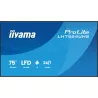 IIYAMA LFD 75 dalle VA 4K UHD 3840x2160 16:9 24/7 2xHDMI USB-C 2xUSB HPs 500cd/m² 6.5ms VESA 500x500 Paysage/portrait…