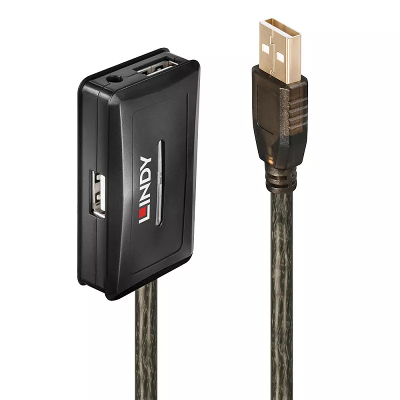 Rallonge Active USB 2.0 avec Hub, 10m