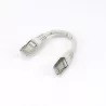 Câble RJ45 Male/Male droit CAT6A F/UTP - Longueur 0.15M - Gris - en sachet
