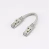 Câble RJ45 Male/Male droit CAT7 S/FTP - Longueur 0.15M - Gris - en sachet