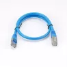 Câble RJ45 Male/Male droit CAT6A S/FTP - Longueur 0.50M - Bleu - en sachet