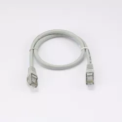 Câble RJ45 Male/Male droit CAT7 S/FTP - Longueur 0.50M - Gris - en sachet