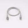 Câble RJ45 Male/Male droit CAT7 S/FTP - Longueur 0.50M - Gris - en sachet