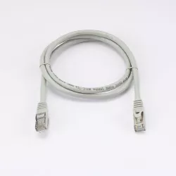 Câble RJ45 Male/Male droit CAT7 S/FTP - Longueur 1M - Gris - en sachet