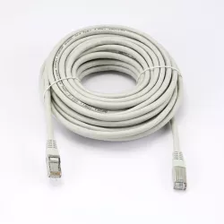 Câble RJ45 Male/Male droit CAT6A F/UTP - Longueur 10M - Gris - en sachet